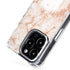 White Rose Gold Marble iPhone 15 Pro MagSafe Case